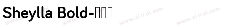 Sheylla Bold字体转换